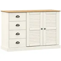 vidaXL Sideboard avec tiroirs VIGO 113x40x75 cm Pin massif
