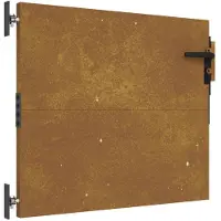 vidaXL Portail de jardin 85x75 cm acier corten