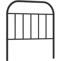 vidaXL Tête de lit de rechange en métal noir 90 cm