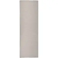 vidaXL Tapis à tissage plat d'extérieur 80x250 cm gris clair