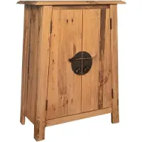 vidaXL Armoire d'appoint de salle de bain en pin massif 59x32x80 cm