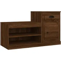 vidaXL Armoire à chaussures chêne marron 100x42x60cm bois d'ingénierie