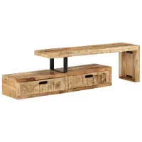 vidaXL Support TV (118-200) x 30 x 40 cm en bois massif de manguier