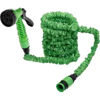 Bgs Tuyau d'eau | textile | flexible | avec douchette de jardin à 7 fonctions | 3 - 10 m