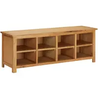 vidaXL Étagère à chaussures 114x37x45 cm Bois de chêne solide