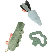 Done by Deer Tiny Activity Toy Set Croco 3 Pieces Vert Enfants
