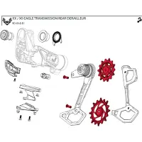 Sram Jeu De Galets De Dérailleur De Vélo X0 T-type Eagle Axs