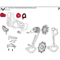 Sram Kit De Visserie De Dérailleur Arrière X0 T-type Eagle Axs