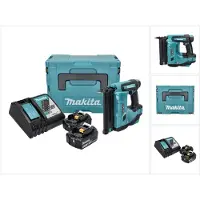 Makita DBN 500 RFJ Cloueuse sans fil à tête refoulé 18 V 15-50 mm + 2x batterie 3,0 Ah + chargeur + Makpac (Pistolet à clous)