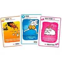 Asmodee Exploding Kittens Edición 2 Jugadores Jeu de cartes Argent Argent One Size