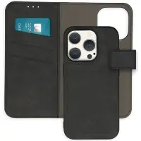 IMoshion Etui de télephone luxe 2-en-1 amovible Apple iPhone 15 Pro - Noir