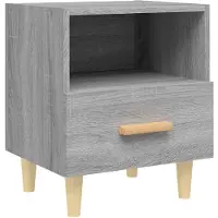 vidaXL Table de chevet Sonoma gris 40x35x47 cm