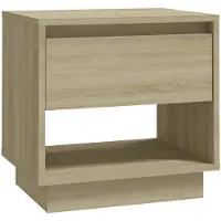 vidaXL Table de chevet Chêne sonoma 45x34x44 cm bois d'ingénierie