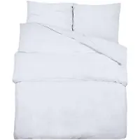 vidaXL Ensemble de literie blanc 135x200 cm coton