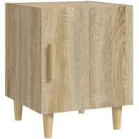 vidaXL Table de chevet Chêne sonoma Bois d'ingénierie