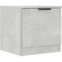 vidaXL Table de chevet Gris béton 40x39x40 cm
