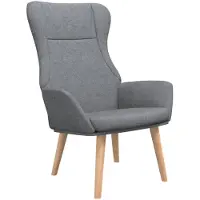 vidaXL Chaise de relaxation Gris clair Tissu