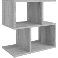 vidaXL Table de chevet Sonoma gris 50x30x51,5 cm Bois d'ingénierie