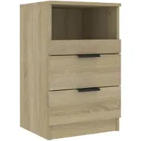 vidaXL Table de chevet Chêne sonoma Bois d'ingénierie