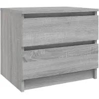 vidaXL Table de chevet Sonoma gris 50x39x43,5 cm Bois d'ingénierie