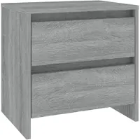 vidaXL Table de chevet sonoma gris 45x34,5x44,5 cm bois d’ingénierie