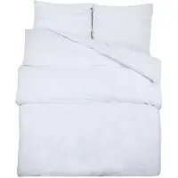 vidaXL Ensemble de literie Blanc 135x200 cm Microfibre légère