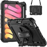 Accezz Coque arrière Defender XT pour Apple iPad Mini 7 (2024) / iPad Mini 6 (2021) - Noir