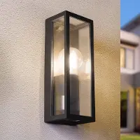 LumenXL Applique murale moderne noire avec verre - Filippo