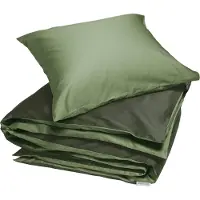 Yumeko - Parure de lit - Satin De Coton - 140x220 - Vert
