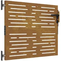 vidaXL Portail de jardin 85x100 cm acier corten conception de carré