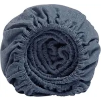 Yumeko Drap-Housse Yumeko Denim Blue (Flanelle)-90 x 200 cm