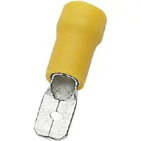 Oem Marine Male Flat Terminal 6.3 Mm 100 Units Doré 2.5-6 mm2