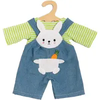 Heless Salopette de poupée avec chemise à anneaux "Bunny Lou", taille 28-35 cm
