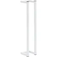 vidaXL Porte-serviette Blanc 12,5x12,5x60 cm Acier