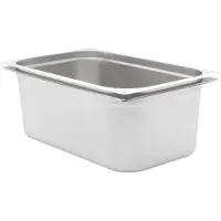 vidaXL Récipients Gastronorm 2 pcs GN 1/1 200 mm acier inoxydable