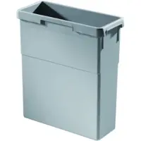 Hailo Seau intérieur 1071319 gris clair 19 litres 397 x 171 x 413 mm