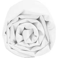 Yumeko - Drap plat - Percale De Coton - 240x290 - Blanche