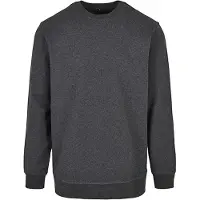 Build Your Brand Basic Crewneck Charcoal - Build Your Brand BB003 - Taille S