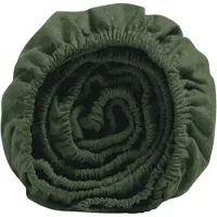 Yumeko Drap-Housse Yumeko Moss Green (Flanelle)-90 x 210 cm