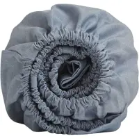 Yumeko Drap-Housse Yumeko Blue Chambray (Tencel)-160 x 200 cm