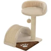 vidaXL Arbre à chat Sisal 40 cm Beige et brun
