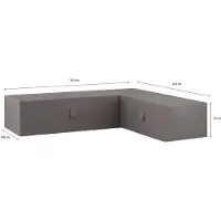 Madison Housse de Salon Madison Grey Right 320x255x70 cm