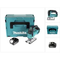 Makita DJV 182 F1J Scie sauteuse sans fil 18V Brushless 26mm + Coffret de transport Makpac + 1x Batterie BL1830 3,0 Ah - sans Chargeur