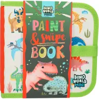 Dino World 12101 Dino World Paint & Swipe Book - Livre de coloriage avec pages effaçables (6 feutres inclus) DESPECHE
