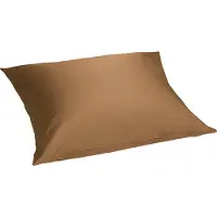 Yumeko - Taie d'oreiller - Satin De Coton - 60x70 - Marron
