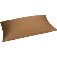 Yumeko - Taie d'oreiller - Satin De Coton - 40x80 - Marron