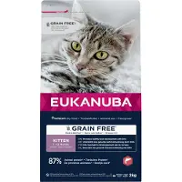 Eukanuba Grain Free Kitten - Saumon sans céréales pour les chatons en croissance - 2 kg
