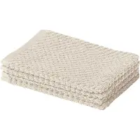 Yumeko - Gants de toilette - Coton - 15x22 - Beige