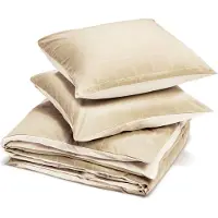 Yumeko - Parure de lit - Coton TENCEL - 200x220 - Beige