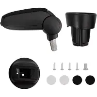 vidaXL Accoudoir de voiture noir 13x33x(33-49) cm ABS